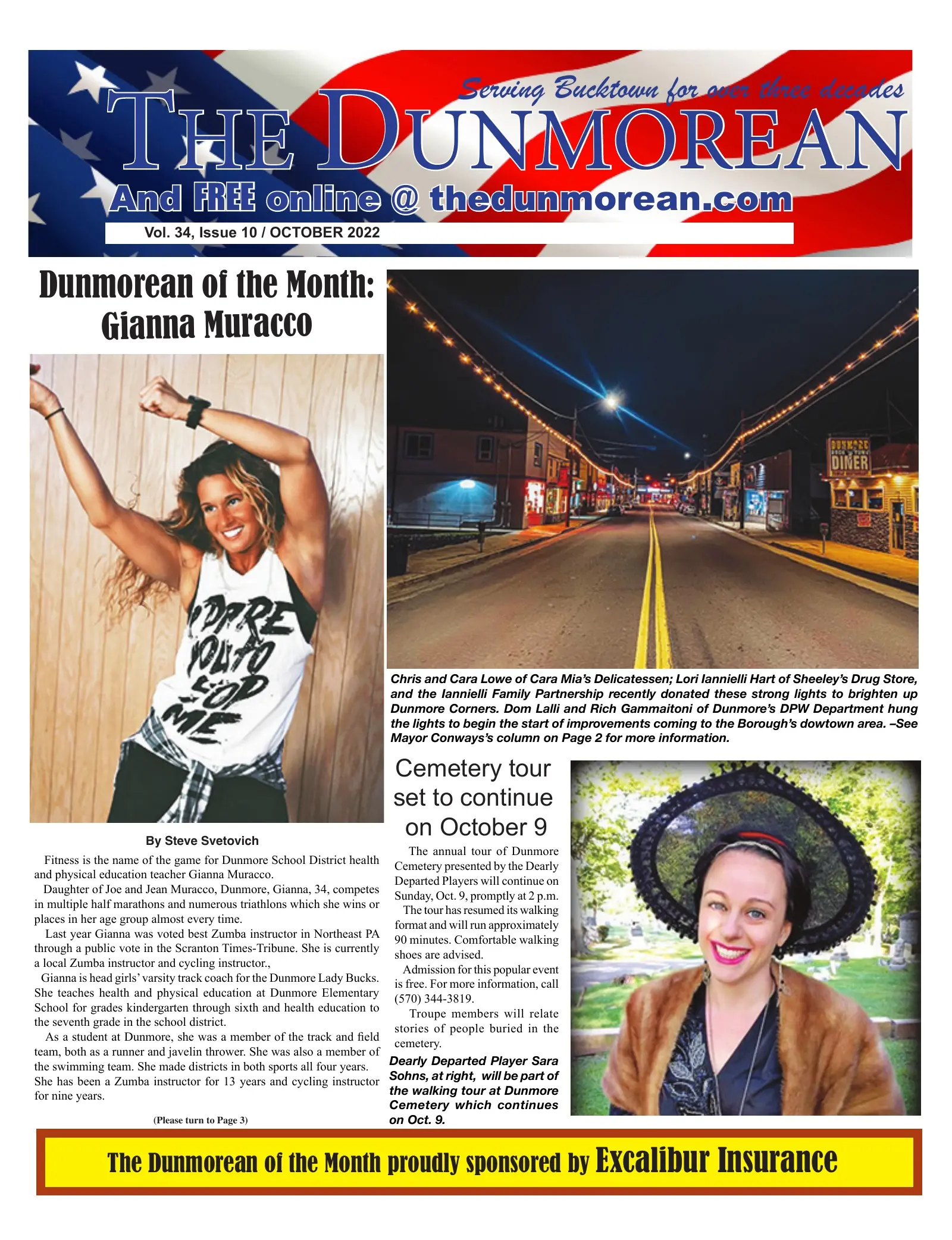 Front page of the October 2022 Dunmorean